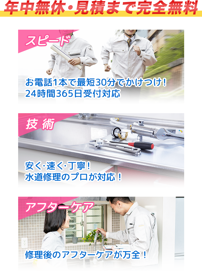 年中無休・見積まで完全無料